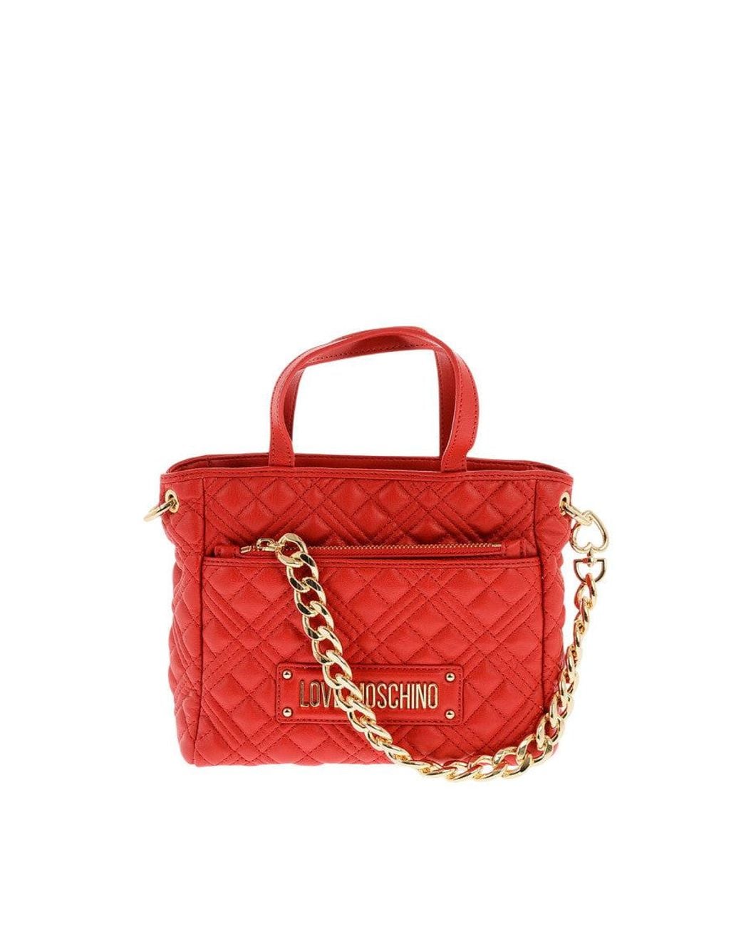 Love Moschino Red Logo Mini Satchel