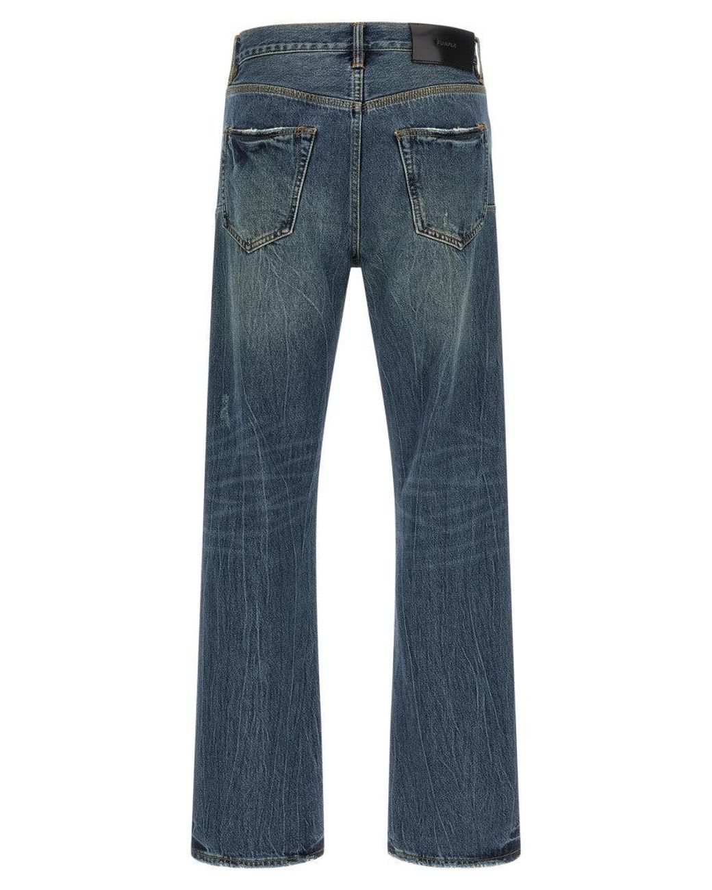 Purple Brand Blue Mid Rise Jeans for men
