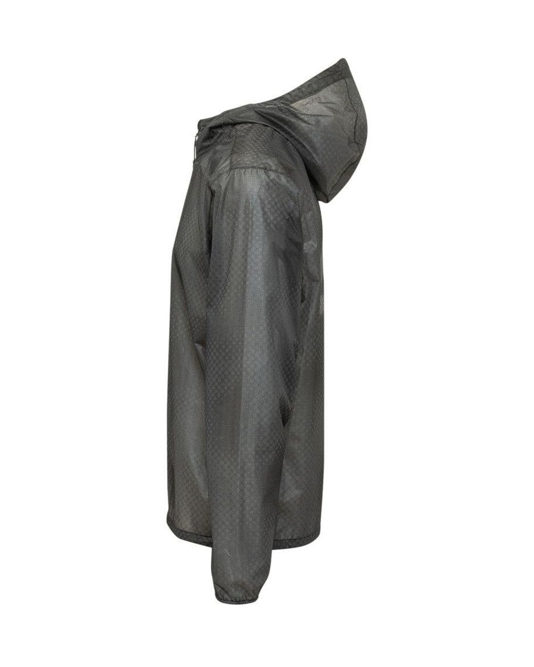 Represent Gray Textured Hood Jacket for men