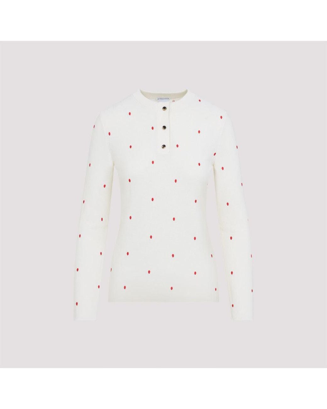 Bottega Veneta White Crewneck Top