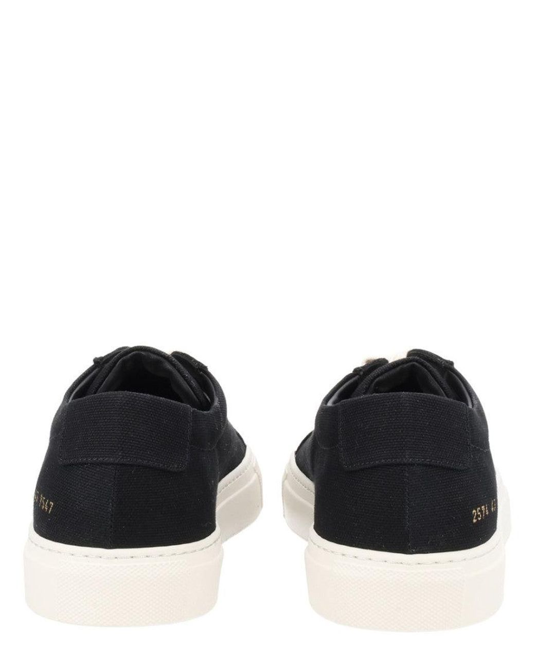 Common Projects Black Solid Achilles Sneakers for men