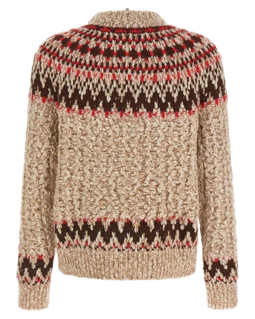 Moncler Brown Wool Sweater for men