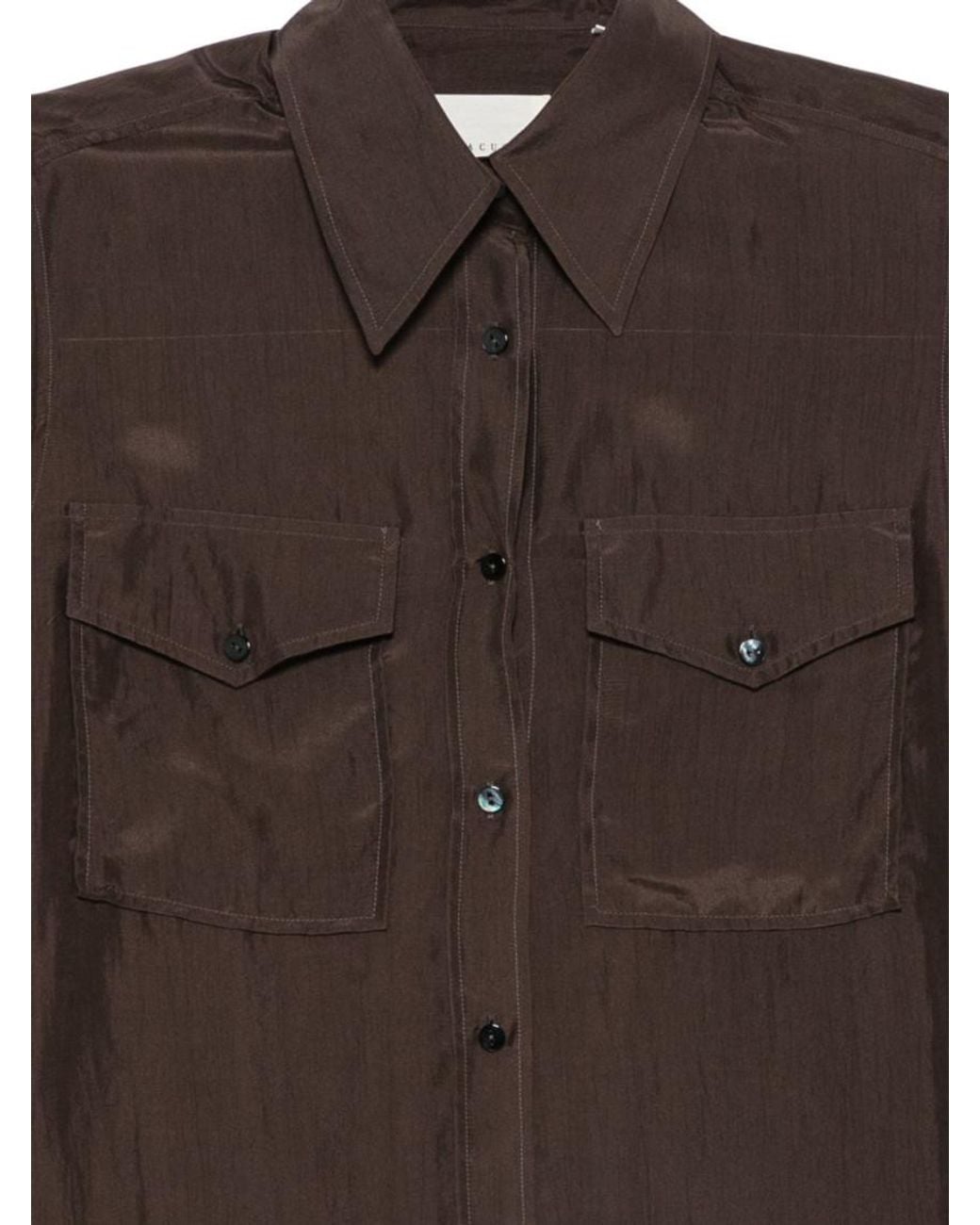 Xacus Brown Regular Solid Shirt