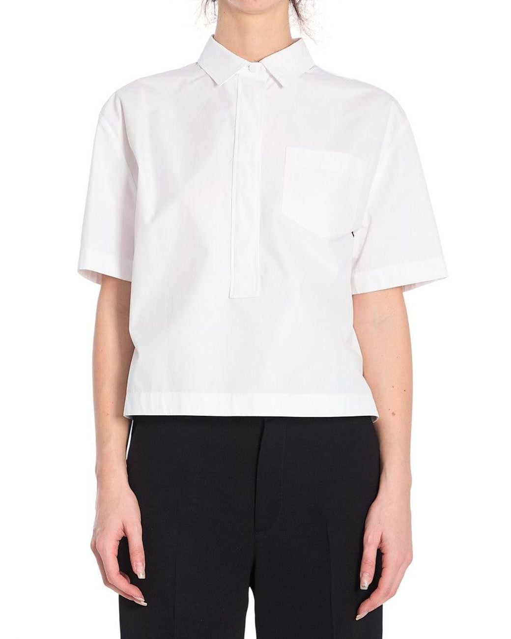 Gucci White Boxy Logo Shirt