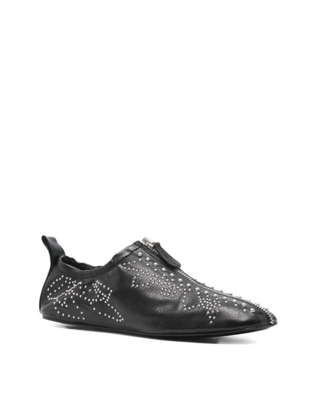 Chloé Black Leather Dress Shoes