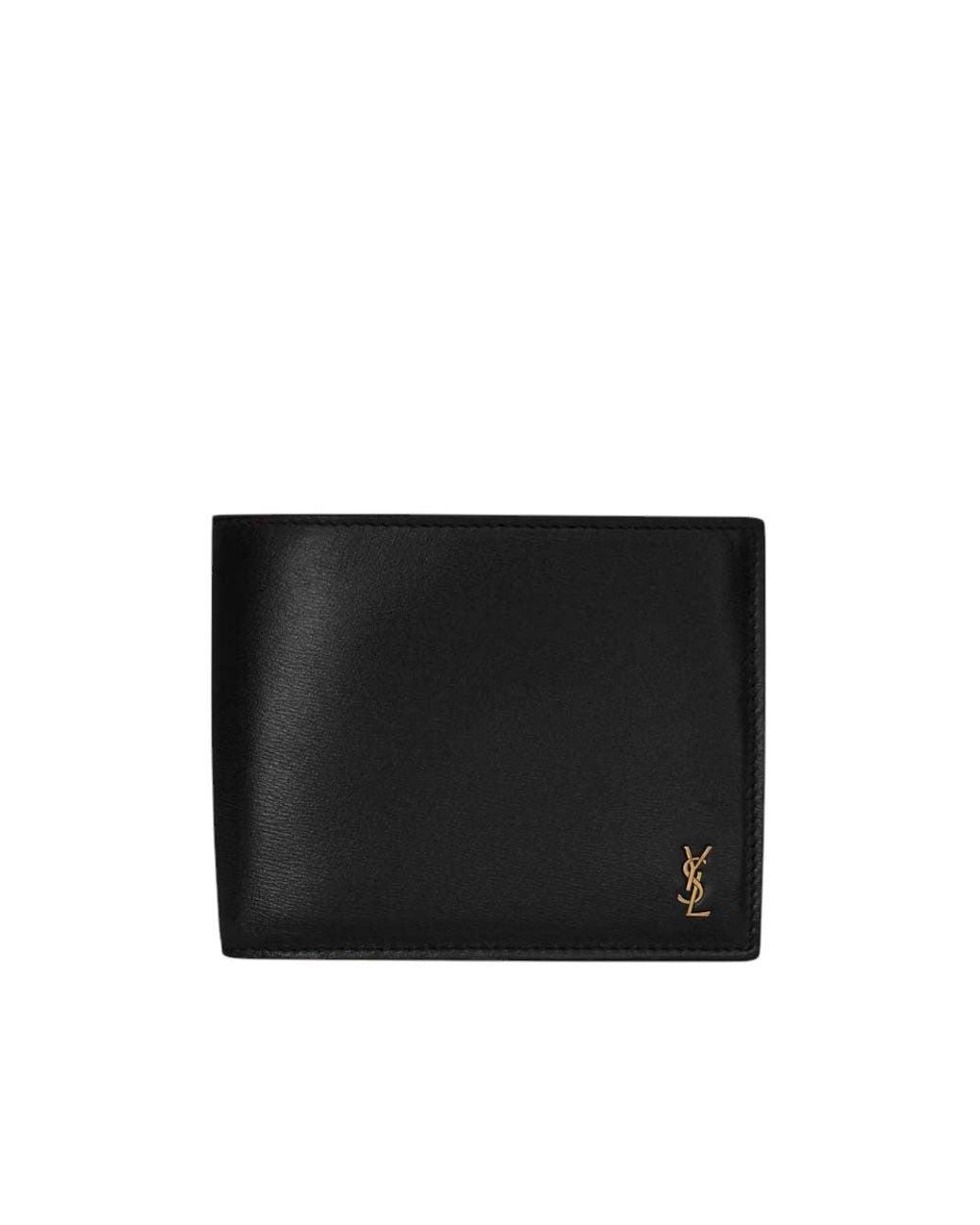 Saint Laurent Black Logo Wallet for men