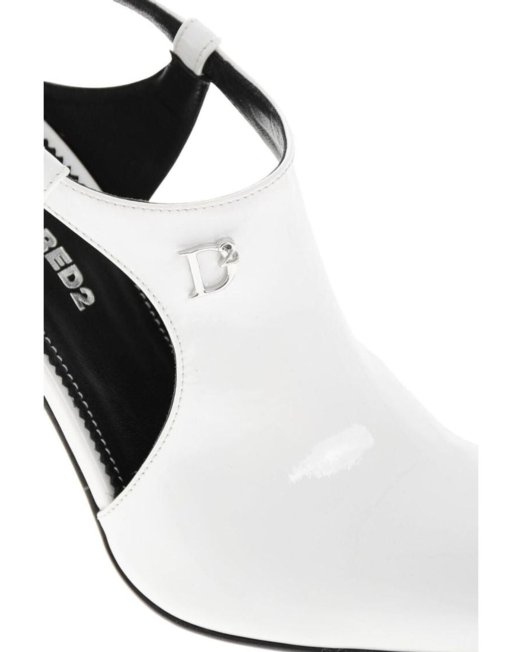 DSquared² White Logo Pumps