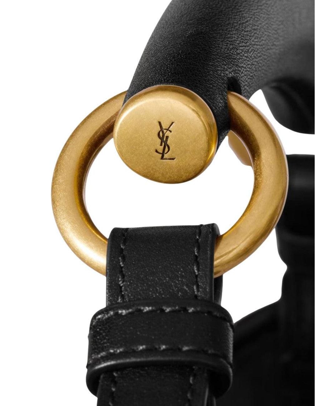 Saint Laurent Black Mombasa Small Hobo