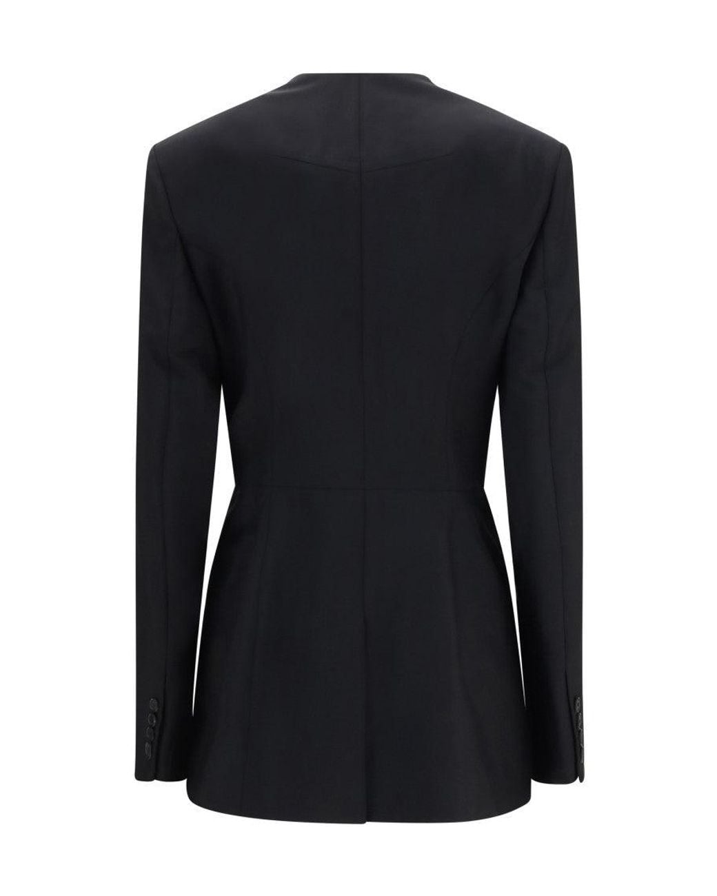 Givenchy Black Peaked Lapel Blazer