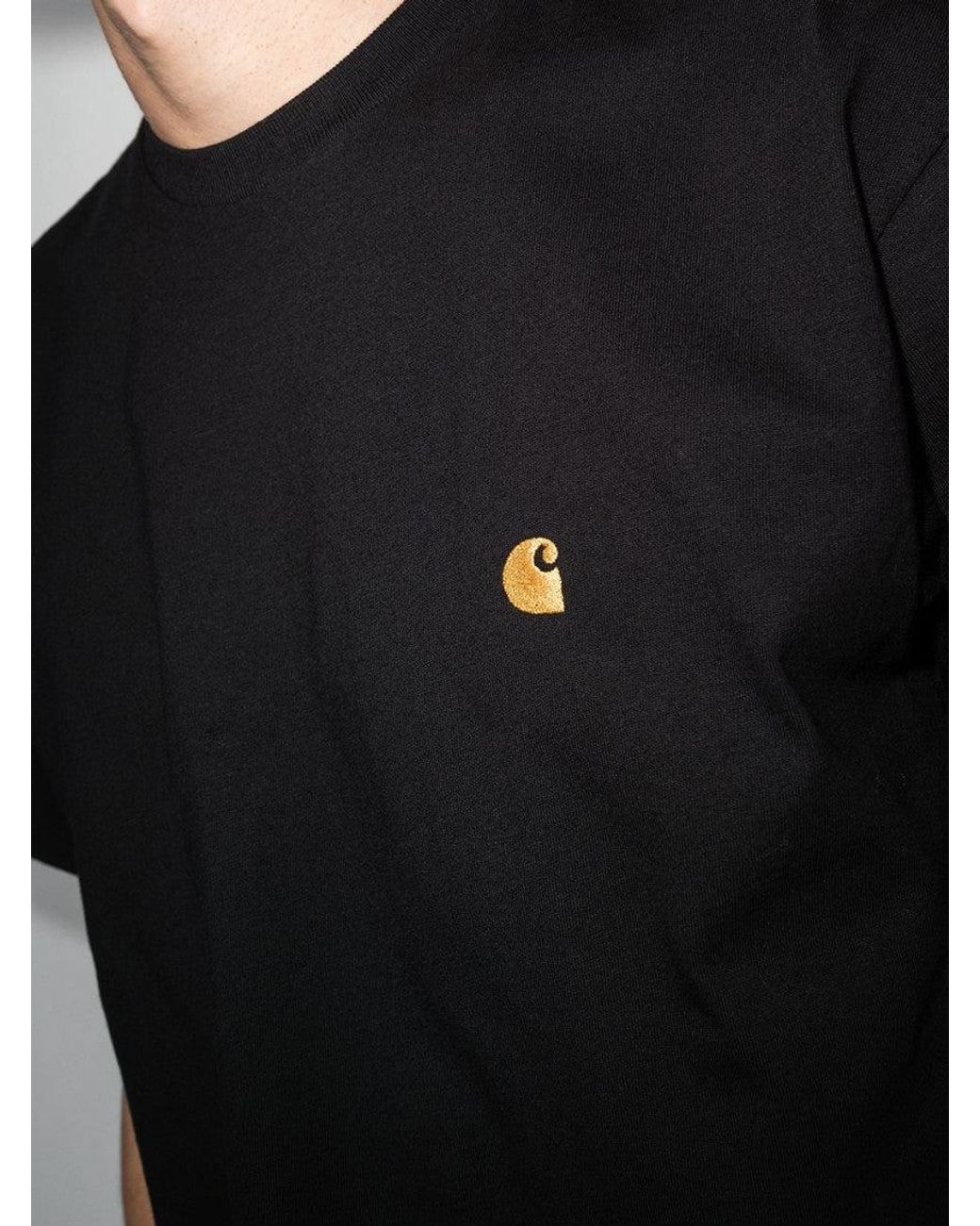 Carhartt Black Chase Logo T-Shirt for men
