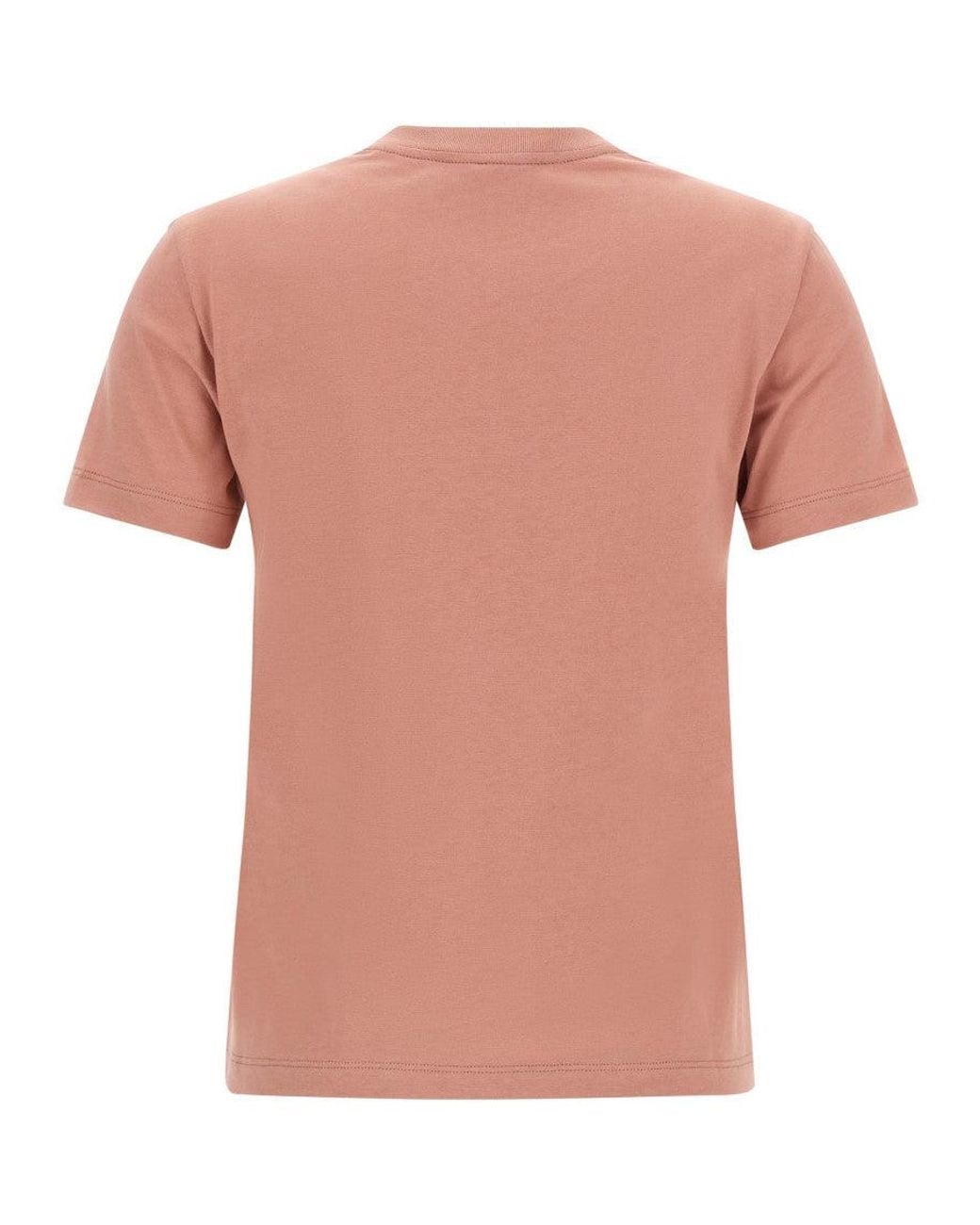 Fendi Pink Embroidered T-Shirt