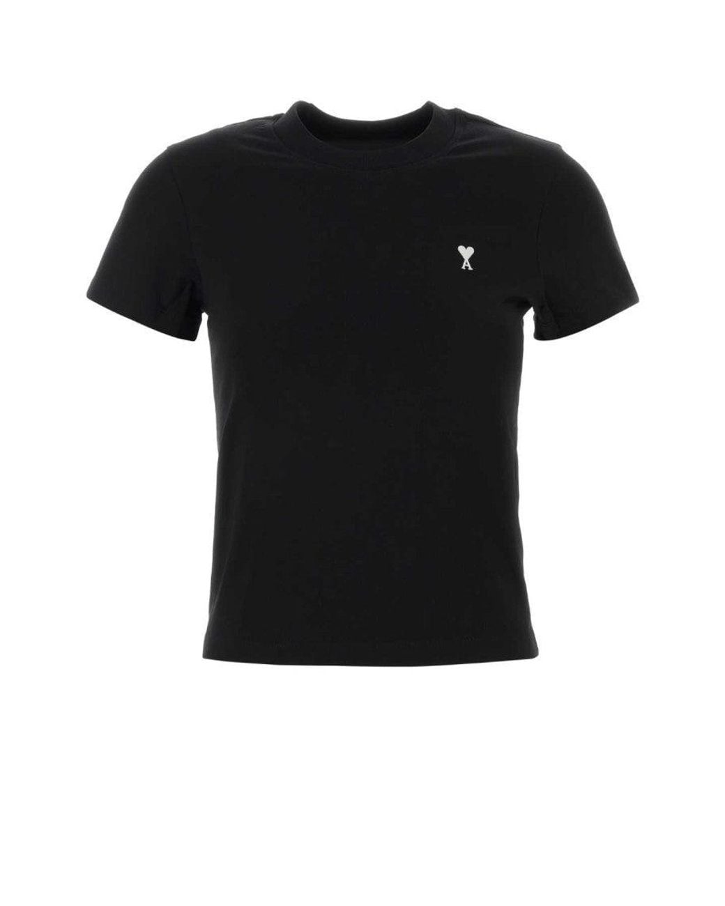 AMI Black Regular Logo Shirt
