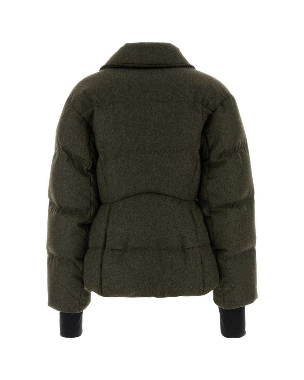 Moncler Green Shirt Collar Jacket