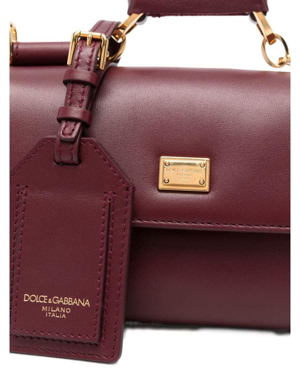 Dolce & Gabbana Purple Sicily Satchel