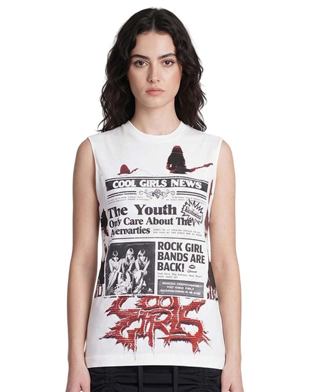 Dolce & Gabbana White Graphic Crew Neck T-Shirt