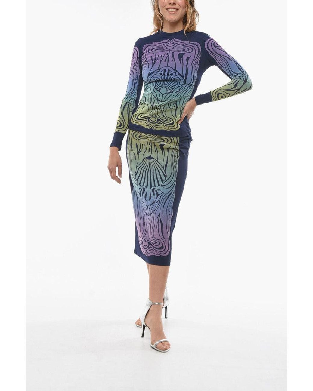 Stella McCartney Blue Crew Neck T-Shirt