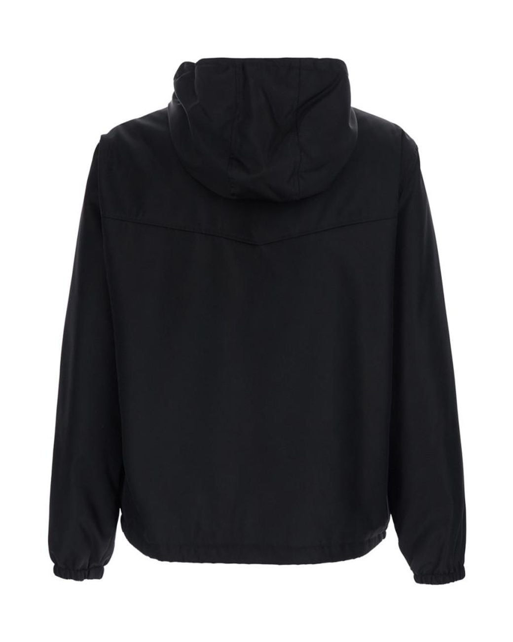 Versace Black Regular Hood Jacket for men