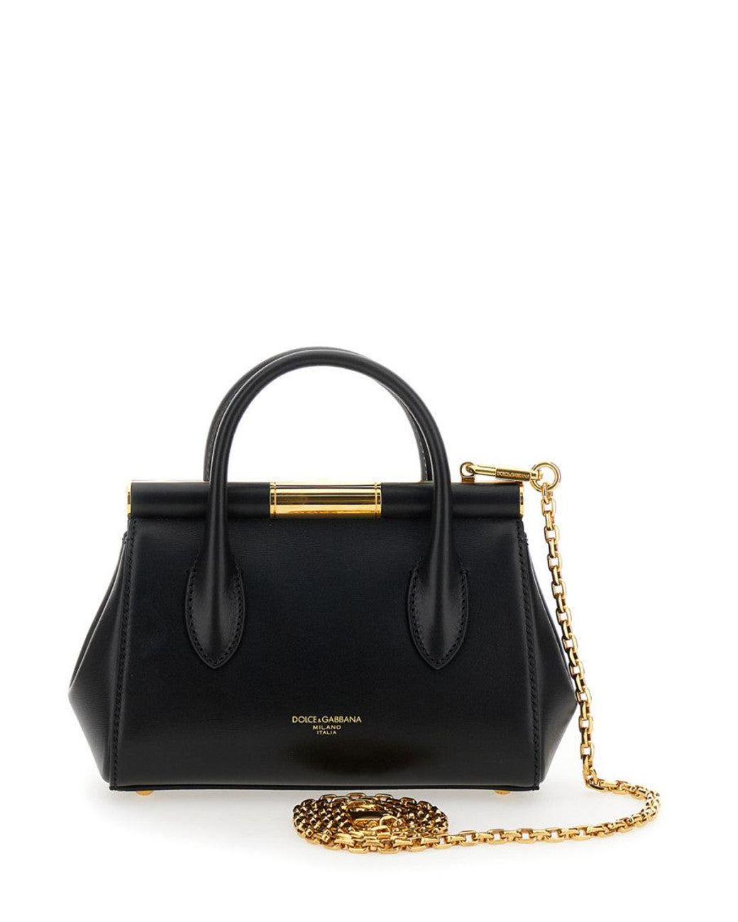 Dolce & Gabbana Black Marlene Satchel Bag
