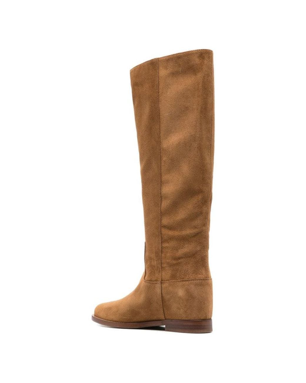 Via Roma 15 Brown Marten Fringed Boots
