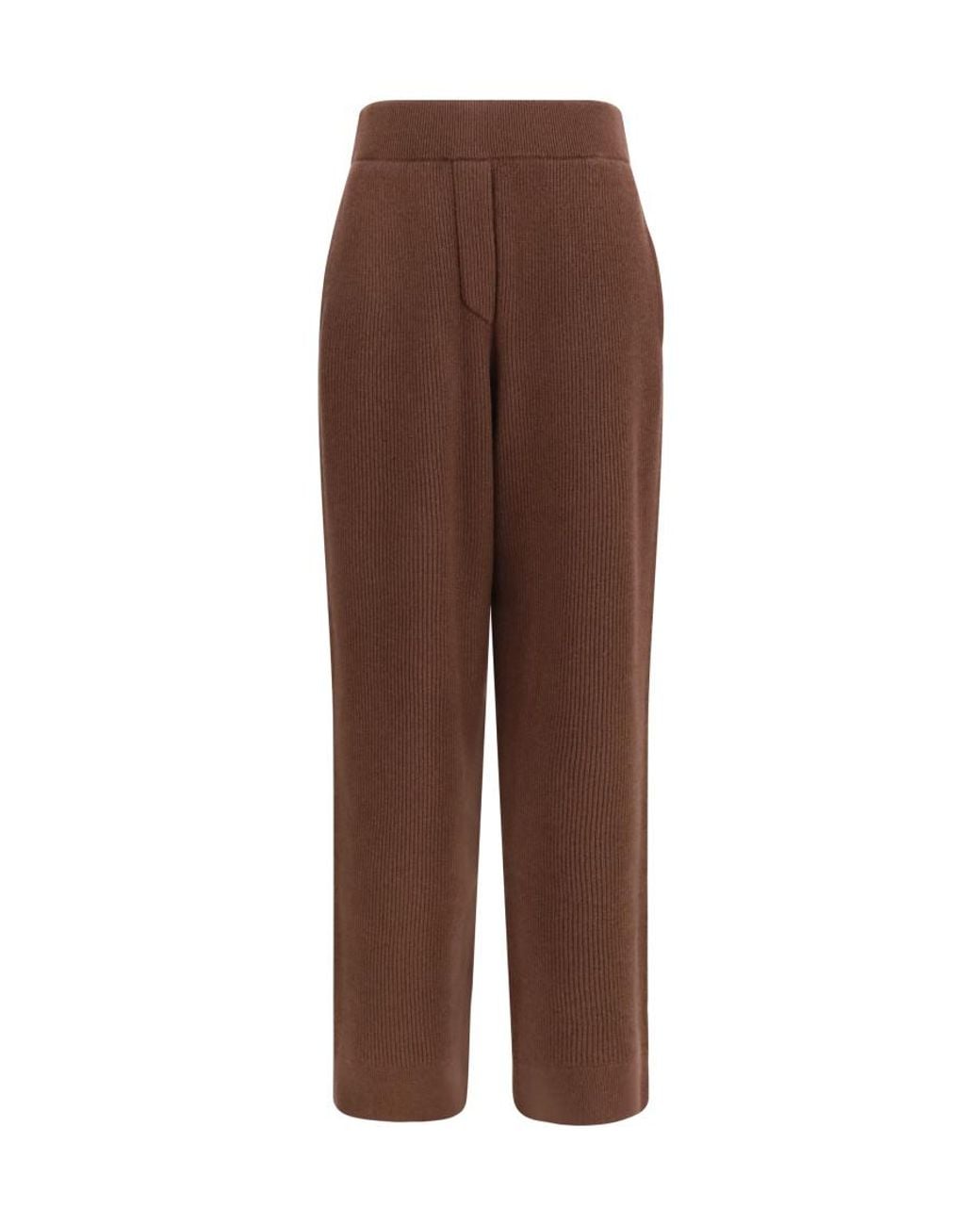 Brunello Cucinelli Brown Regular Flat Front Pants