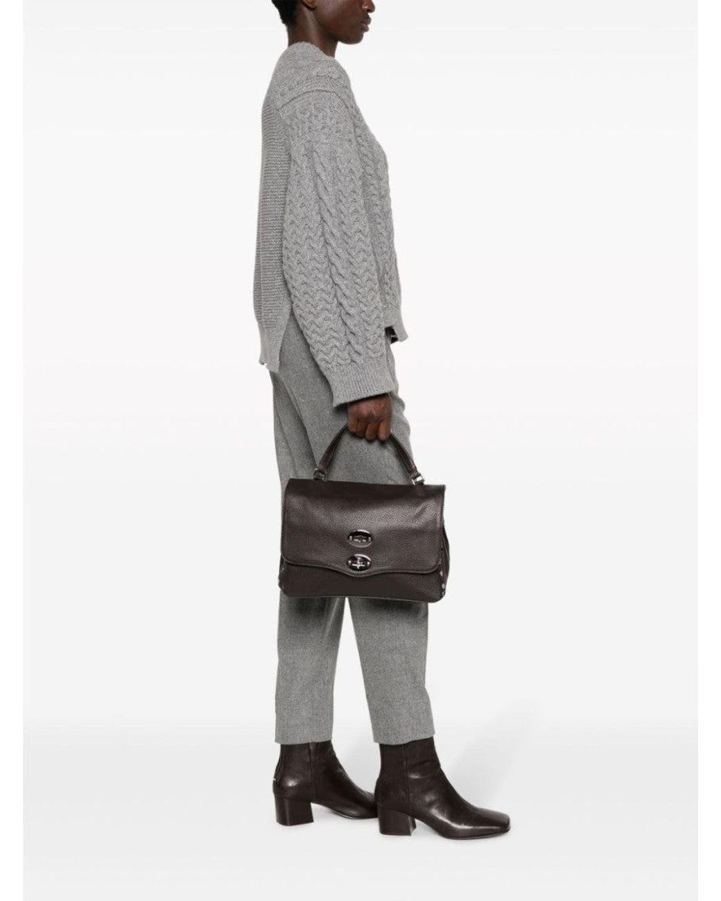 Zanellato Black Dark Postina Satchel