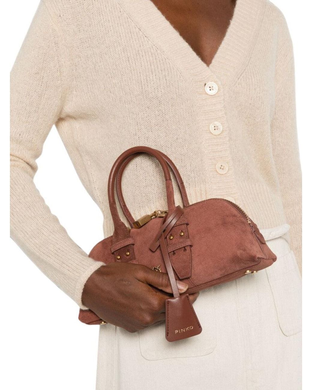 Pinko Brown Escape Small Satchel