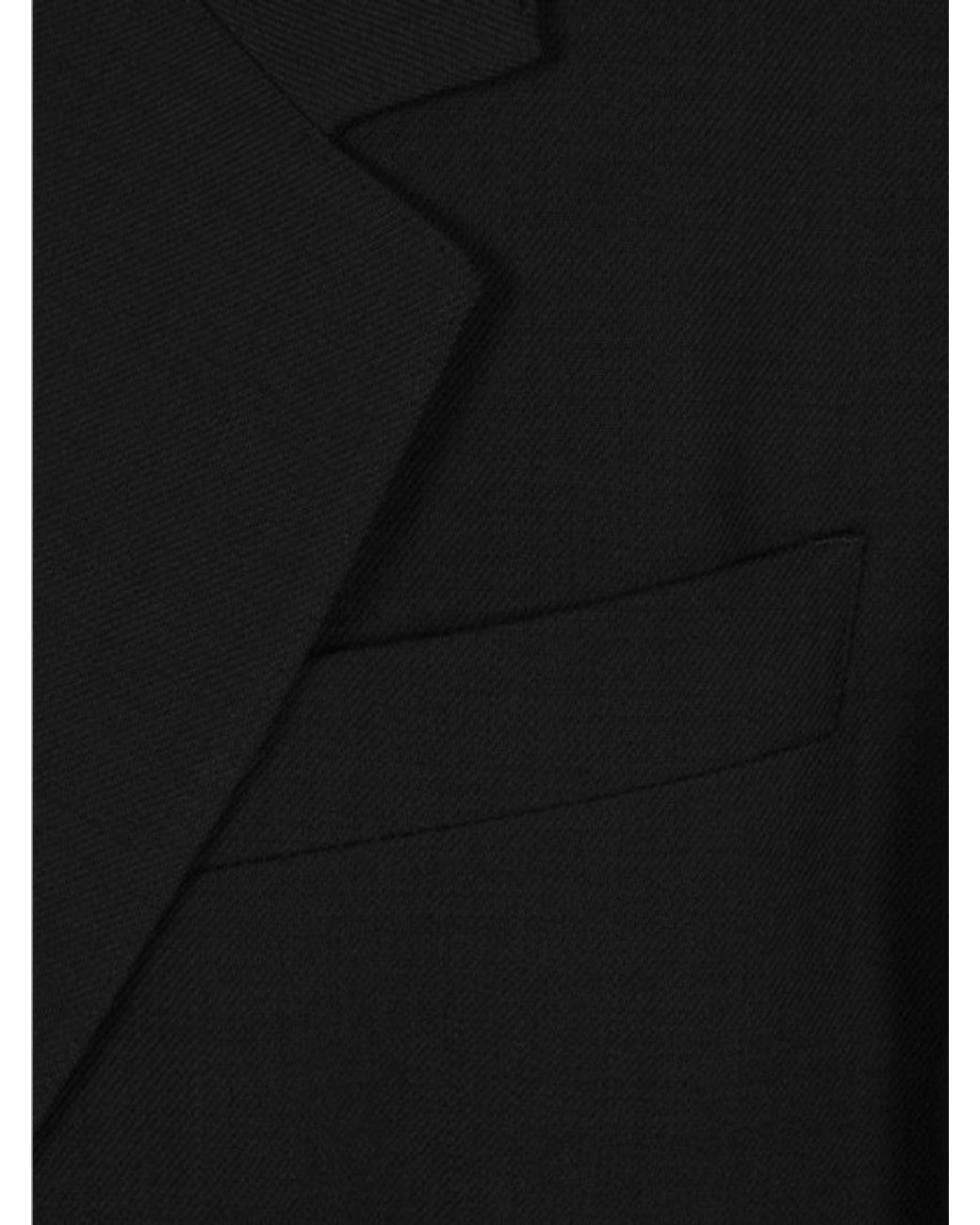 AMI Black Single-Breasted Blazer for men