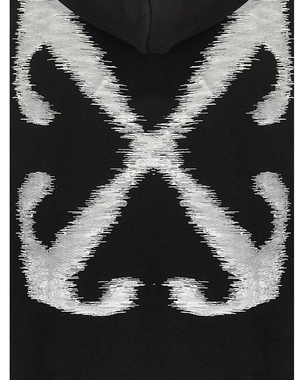 Off-White c/o Virgil Abloh Blackwhite 'Windy Arrow Skate' Hoodie for men