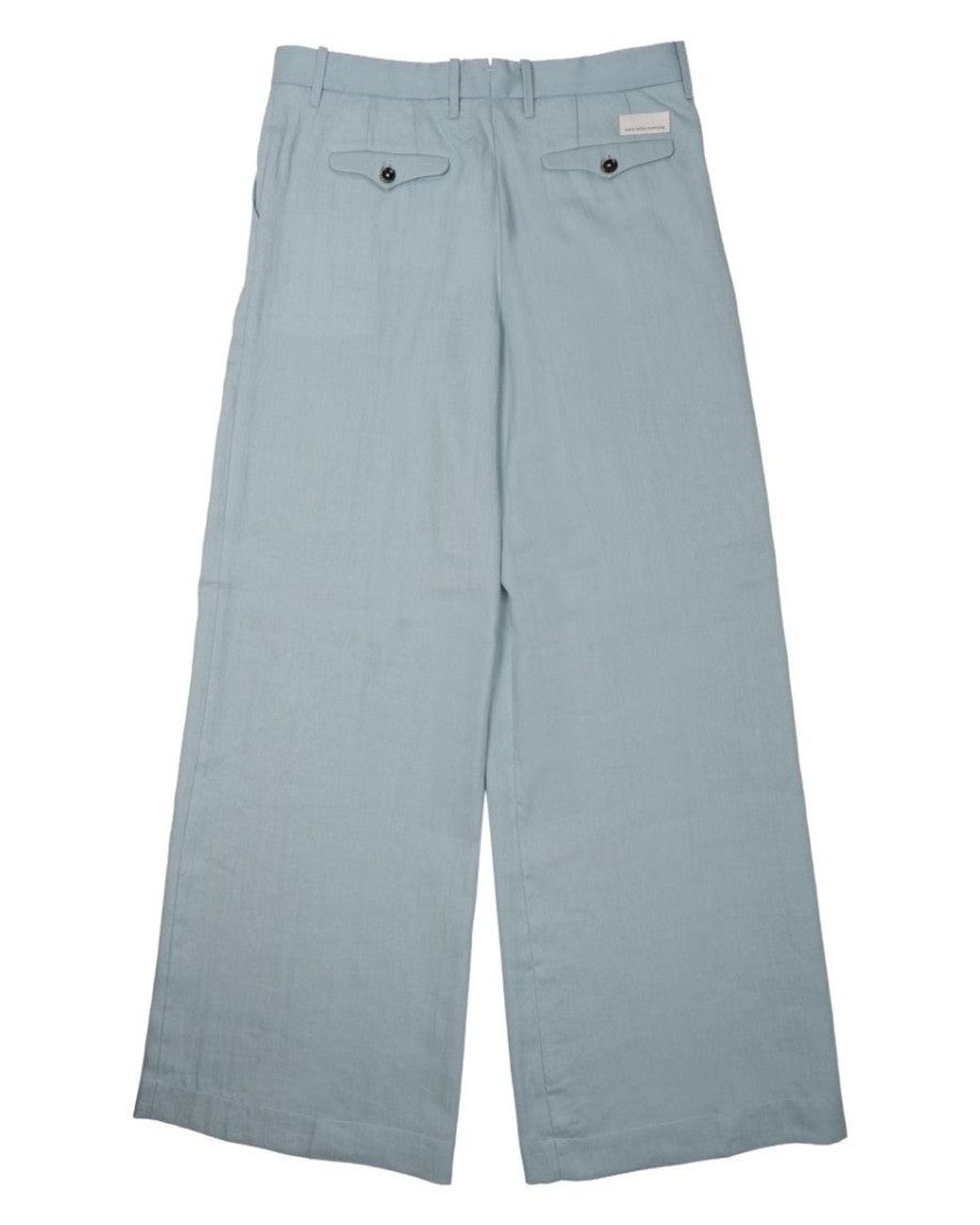 Nine:inthe:morning Blue Light Flat Front Pants
