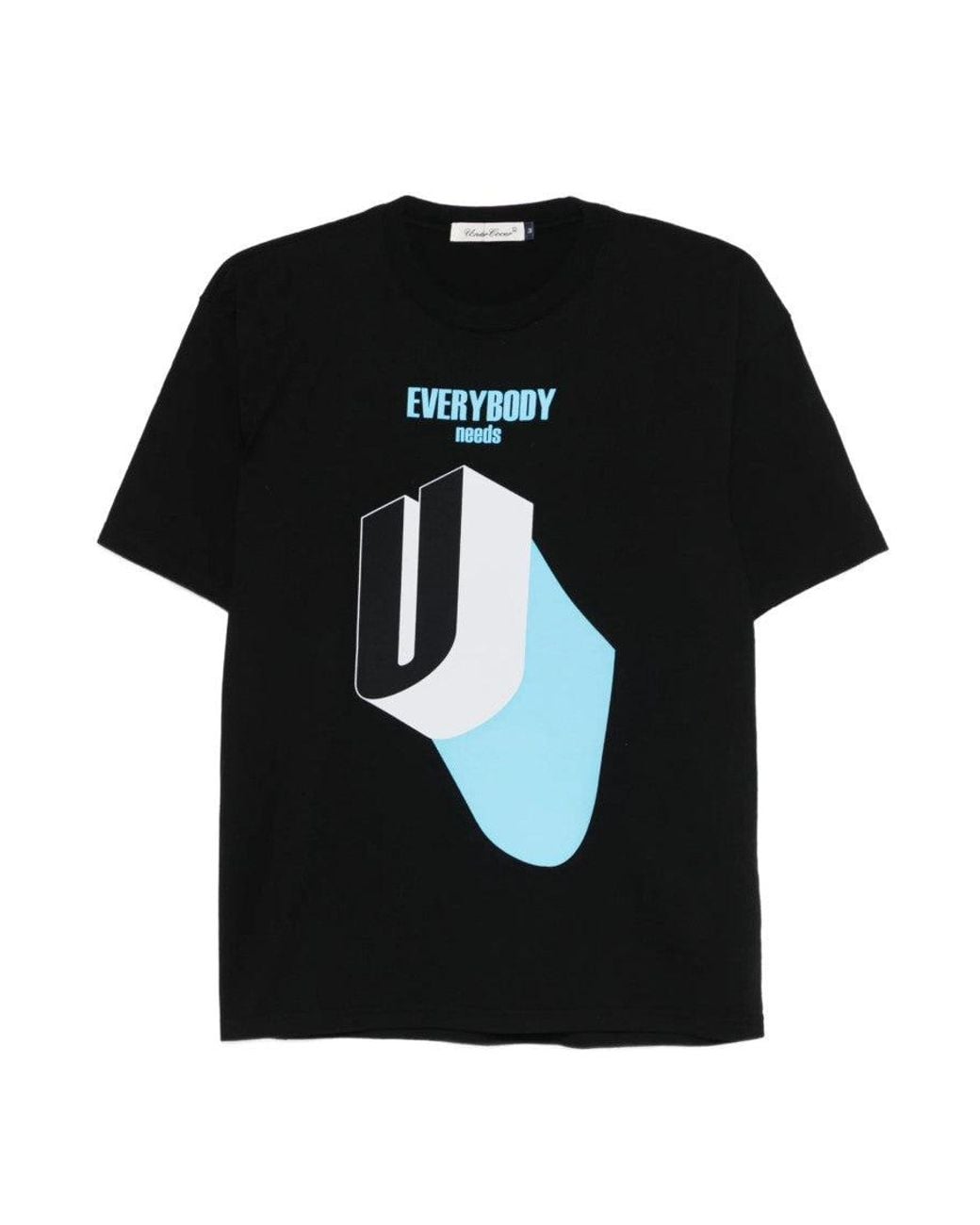 Undercover Black Graphic Print T-Shirt for men