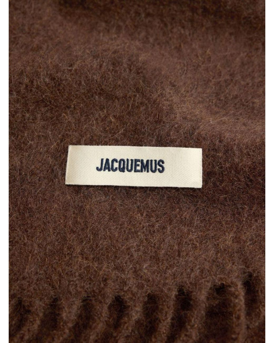 Jacquemus Brown Solid Scarf