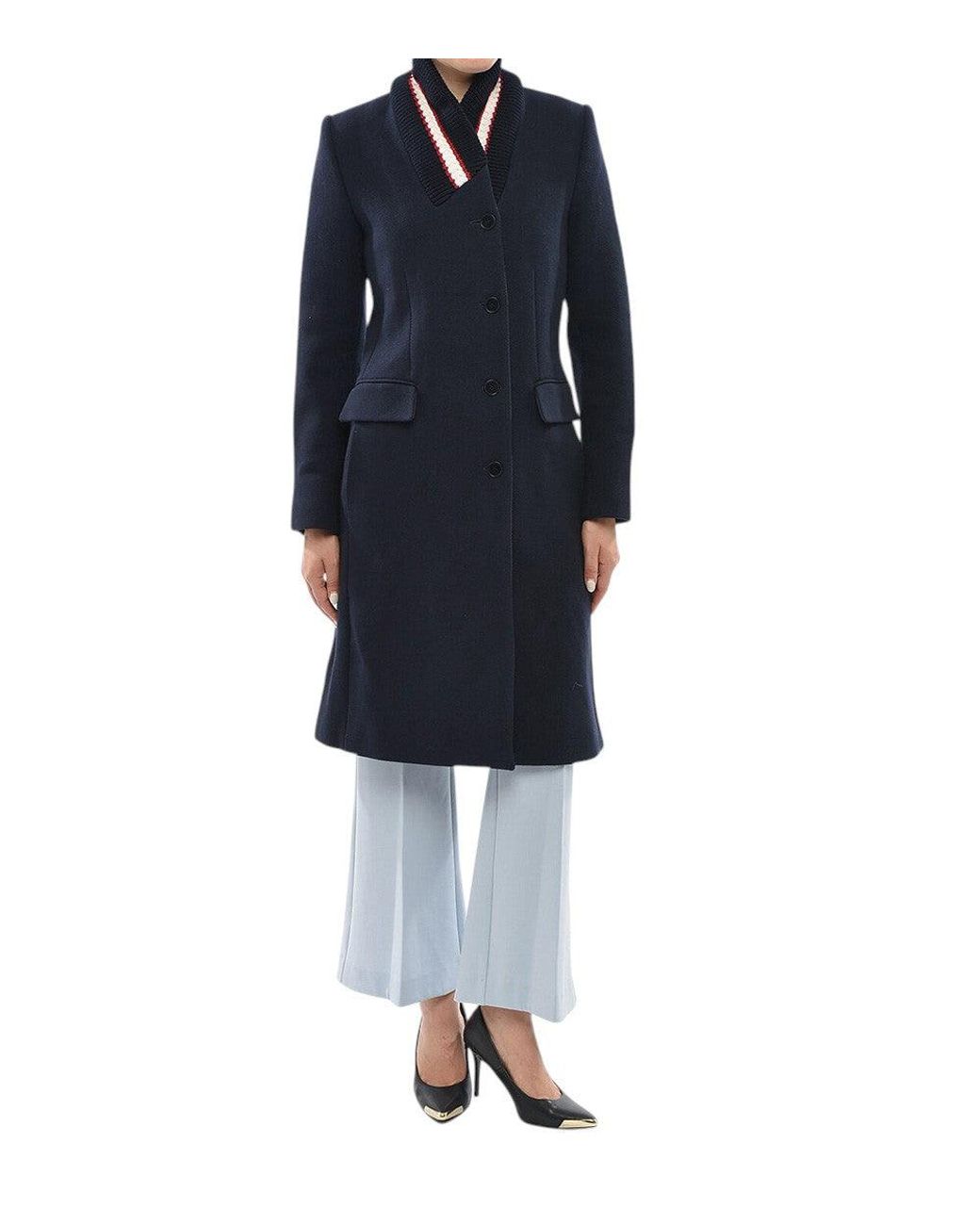 Stella McCartney Blue Trench Coat