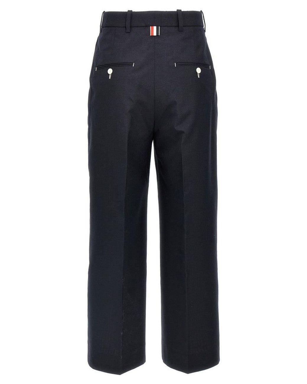 Thom Browne Blue High Waisted Double Pleat Trou