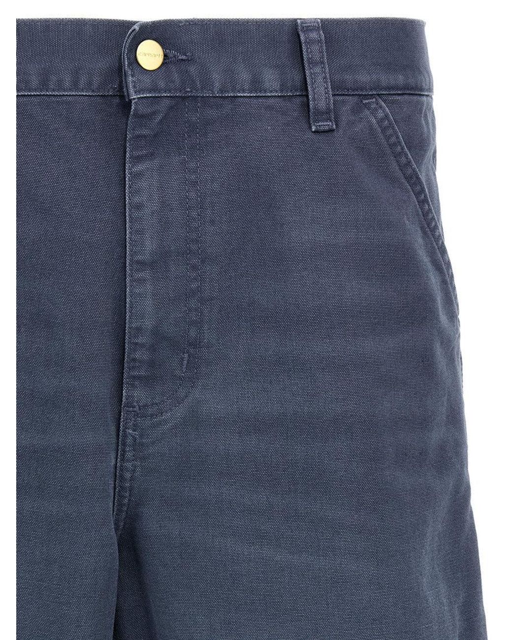 Carhartt Blue 'Single Knee' Bermuda Shorts for men