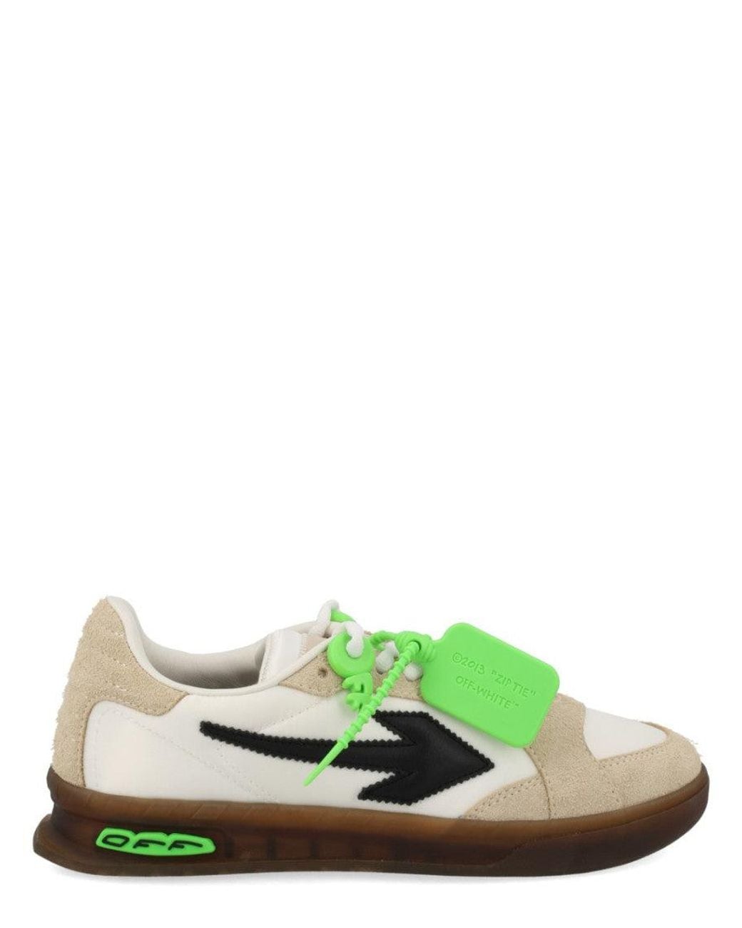 Off-White c/o Virgil Abloh Green Arrow Low-Top Sneakers