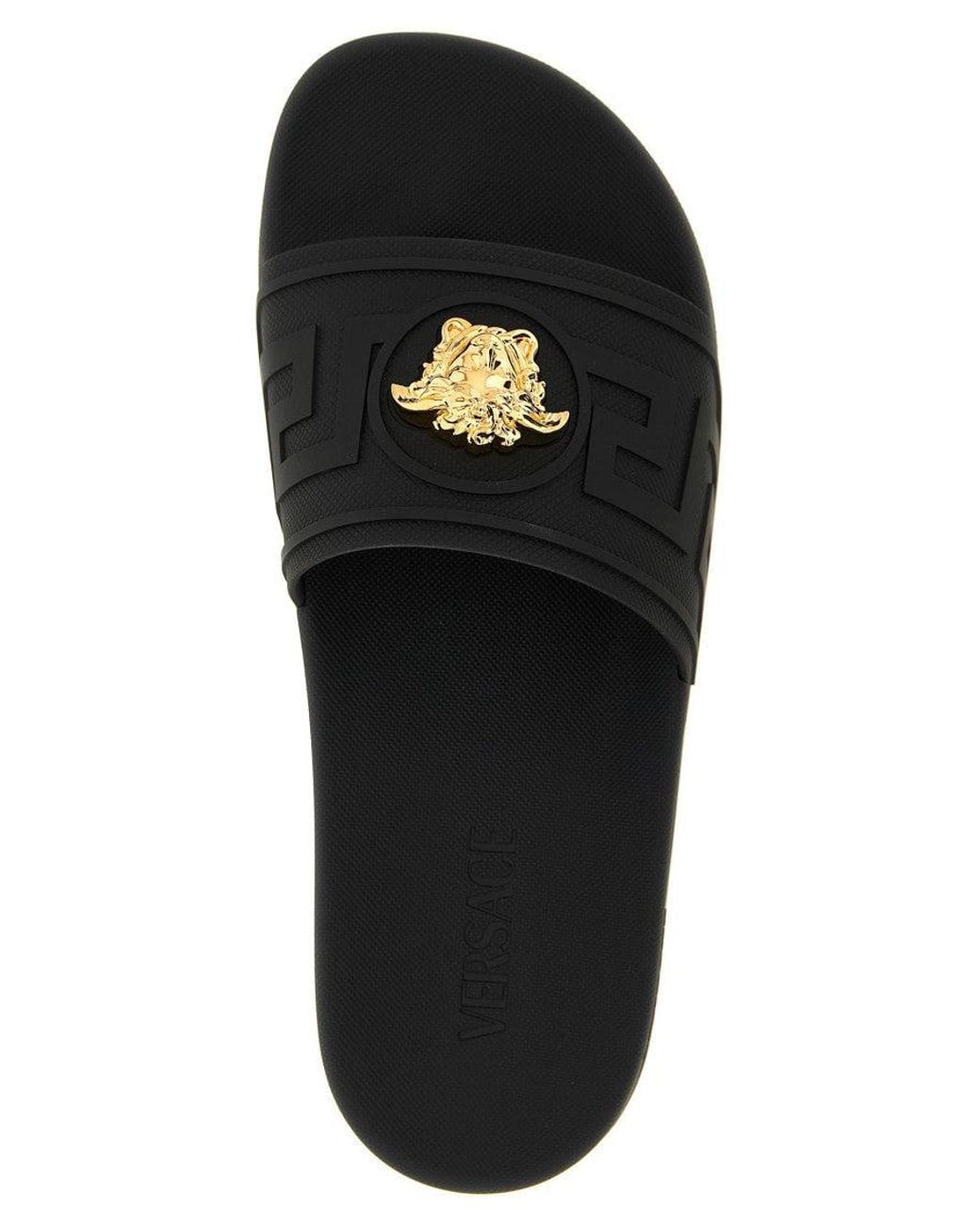 Versace Black Slides for men