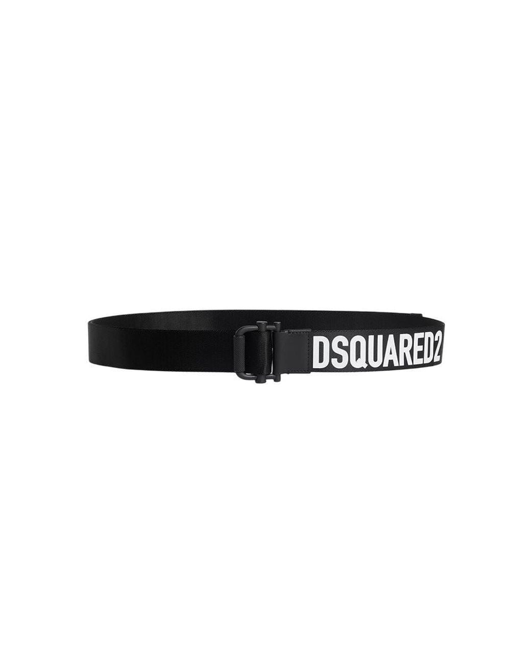 DSquared² Black Logo Adjustable Belt for men