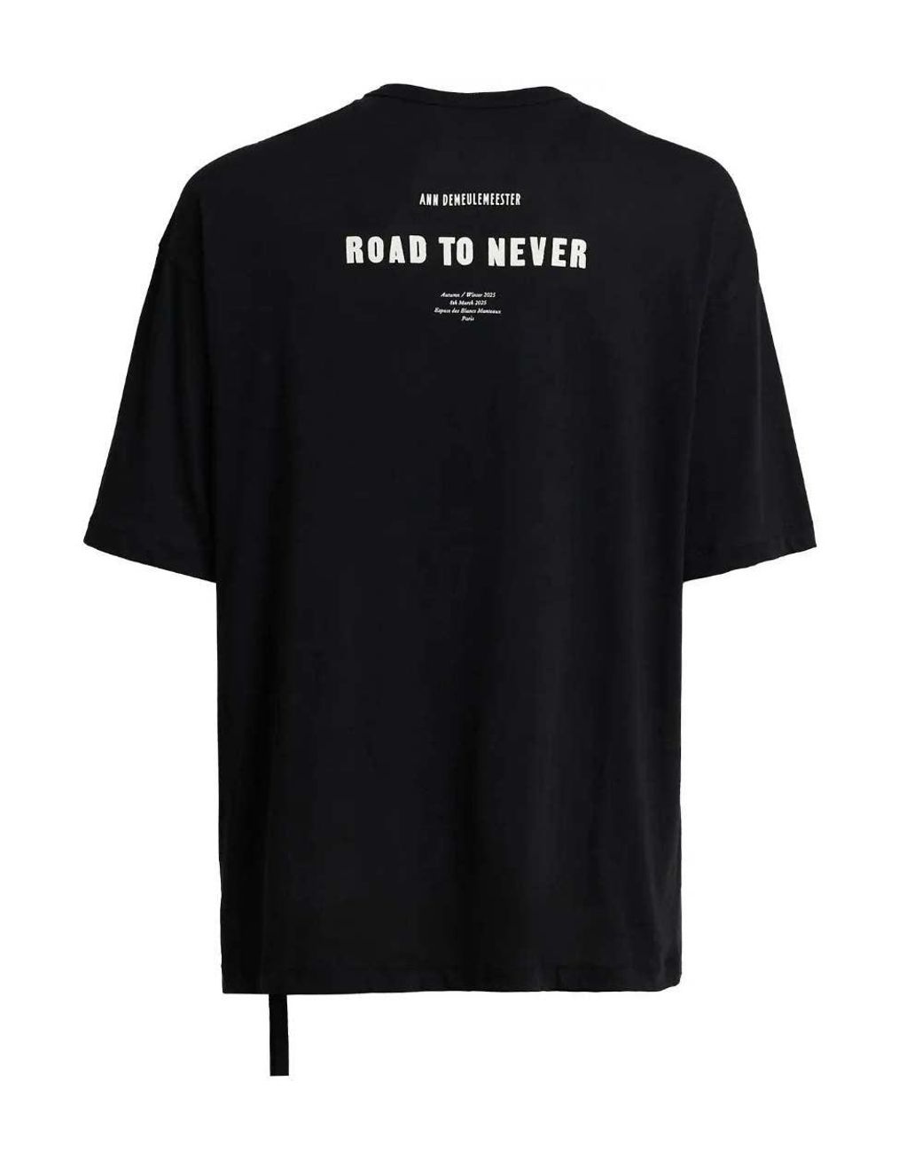 Ann Demeulemeester Black Crew Neck T-Shirt