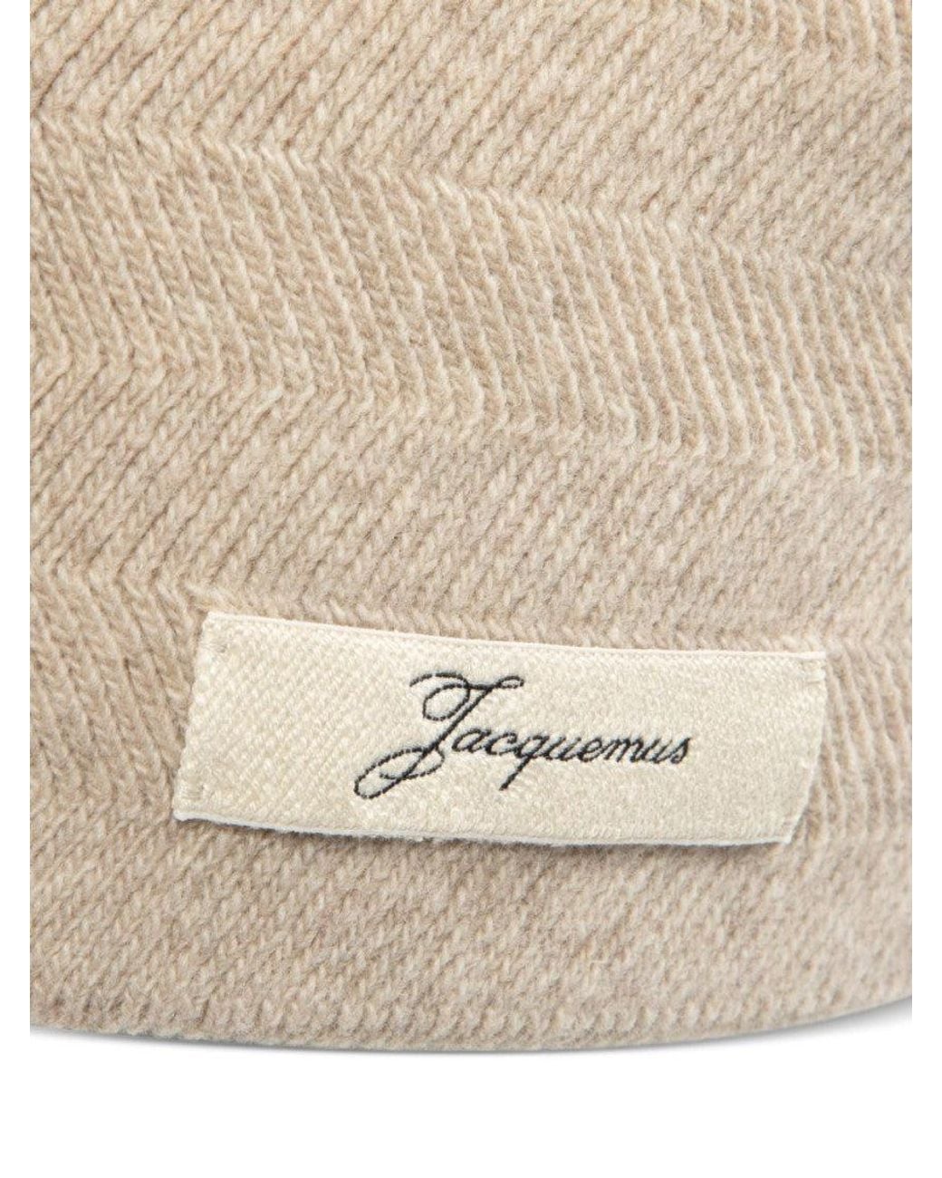 Jacquemus Natural Knitted Beanies Cap