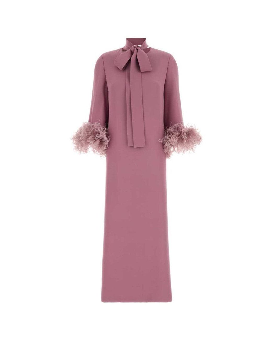 Valentino Pink Turtle Neck Bow