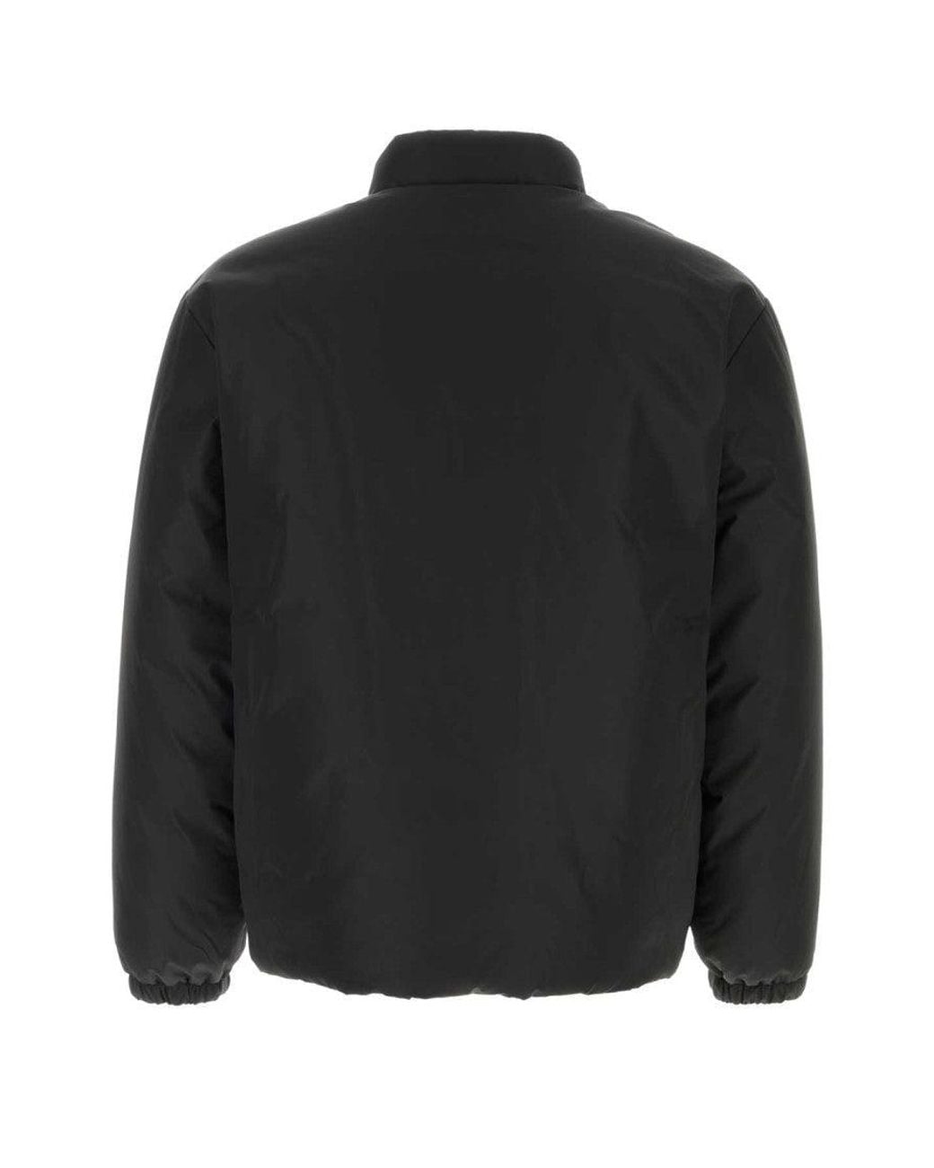 Jil Sander Black Mock Collar Jacket for men