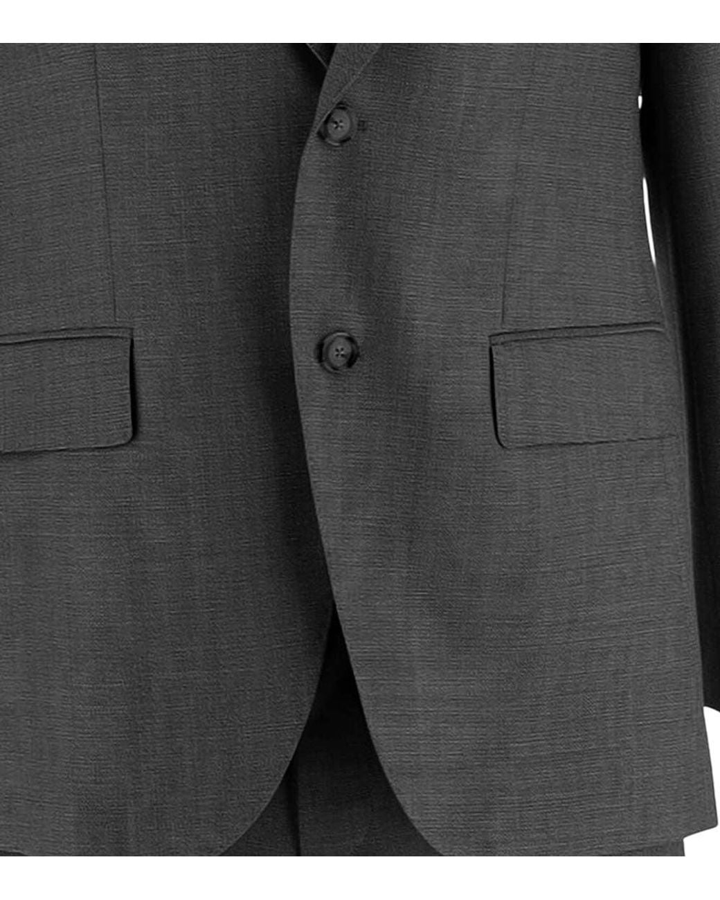 Boss Gray Single Breasted Suit for men