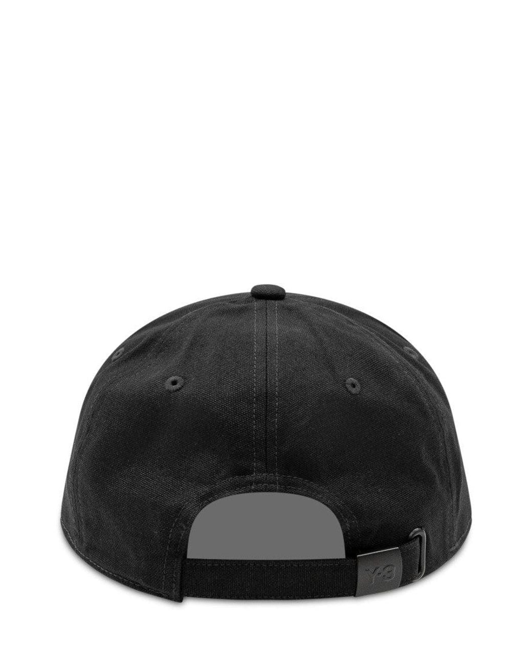 Y-3 Black Logo Baseball Hat for men