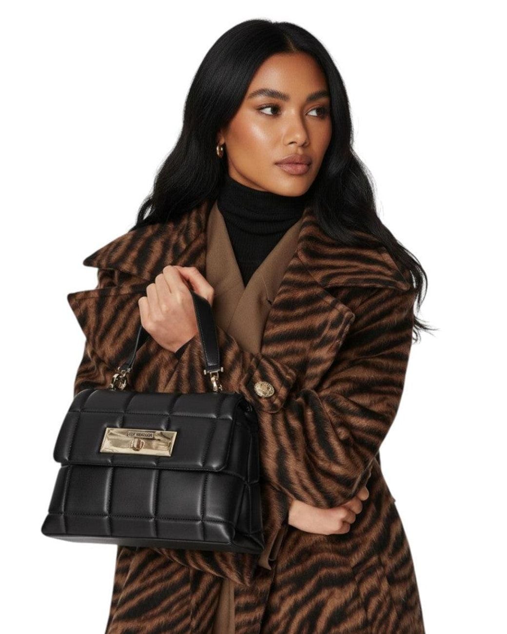 Love Moschino Black Logo Small Satchel