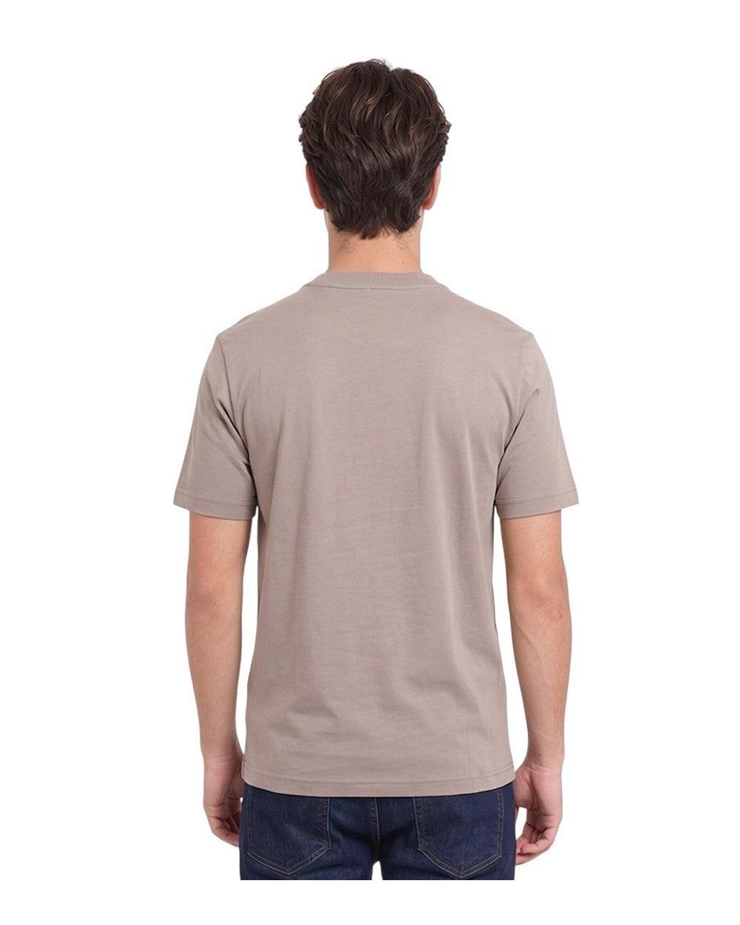 Boss Gray Logo Crew Neck T-Shirt for men