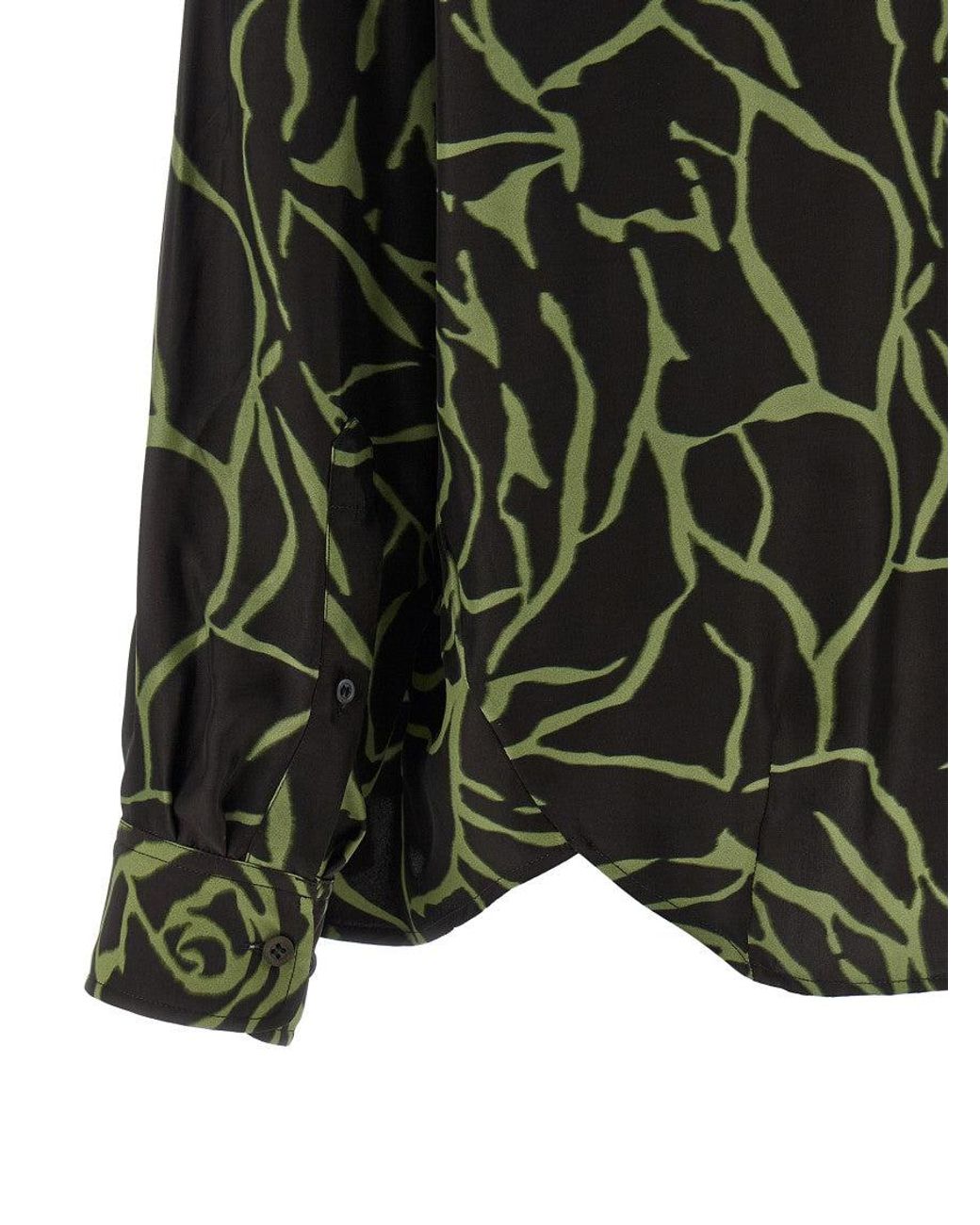 Dries Van Noten Green Viscose Blouse