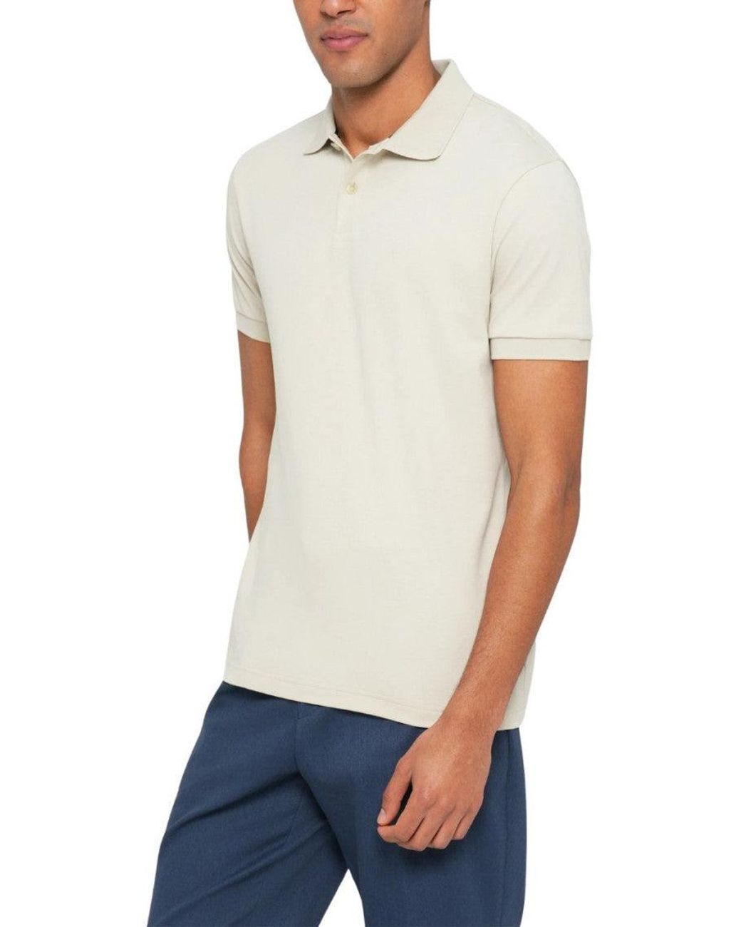 Boss Natural Off- Cotton Polo for men