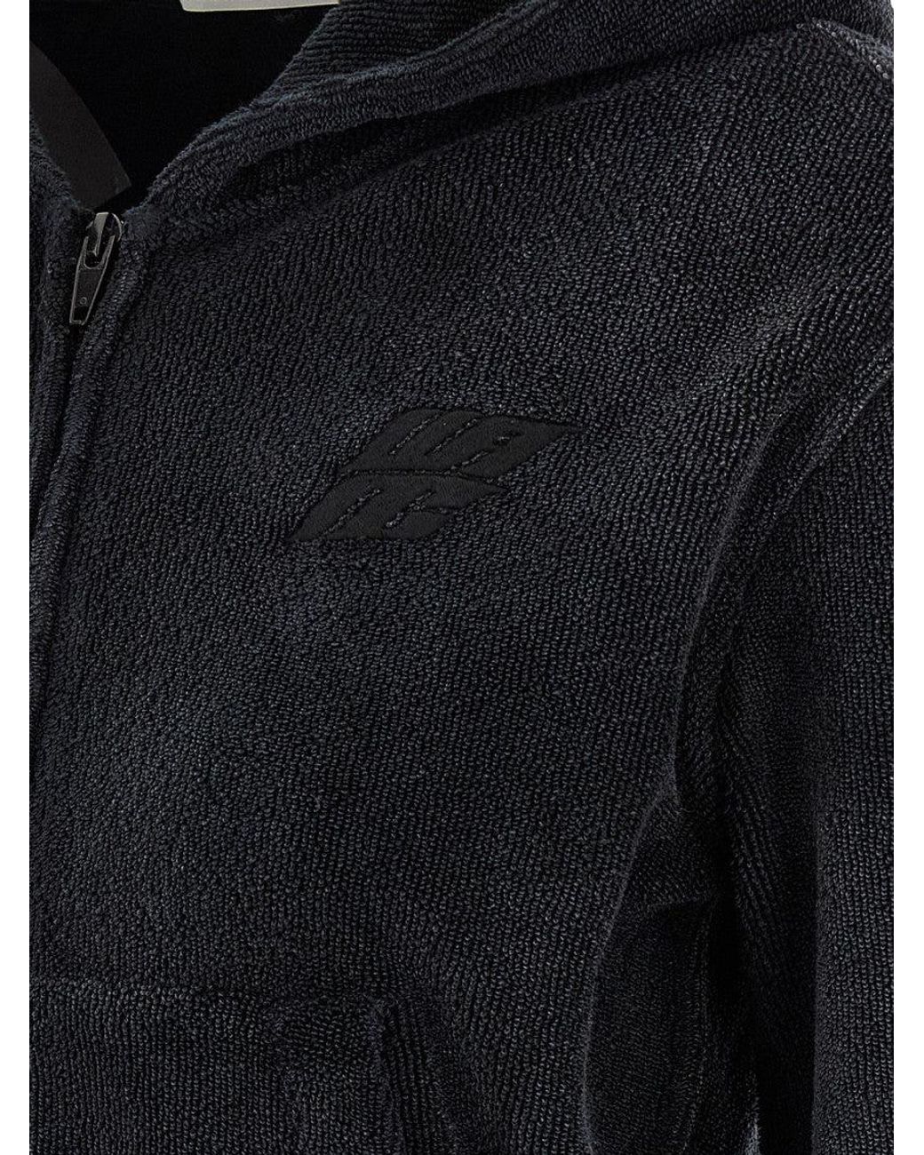 Alexander Wang Black Terry Hoodie