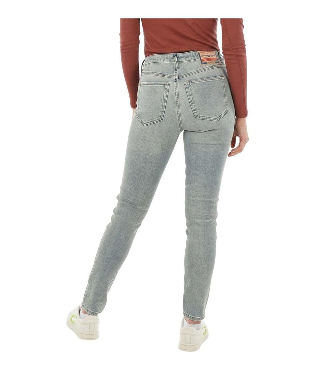 DIESEL Red Skinny Mid Rise Jeans