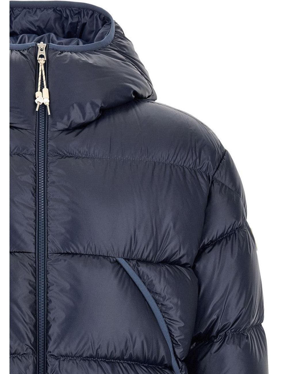 Moncler Blue Solid Hood Jacket